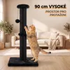 IvoQ Škrabadlo pro kočky - 90 cm - Černé - Stabilní kočičí Náhled obrázku produktu 2