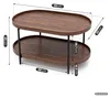 Tavolino da salotto stile loft CORTADO 90 cm ovale con Anteprima dell’immagine prodotto 3