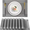 8er Set Tischsets, abwaschbar, rutschfeste PVC Tischsets, Produktbild-Vorschau 1
