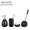 WENKO WC Garnitur POLARIS schwarz Keramik Toiletten Bürsten Produktbild-Vorschau 5