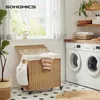 Koš na prádlo na kolečkách 3 přihrádky 66 cm Náhled obrázku produktu 16