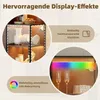 Merax glazen vitrine met LED-verlichting, vitrinekast met Productafbeelding-voorbeeld 6