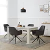 Homestyle4u Chaise rembourrée avec accoudoirs pivotante Lot Voir les images du produit 13