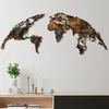 Wallity, World Map Medium - 3, Wanddeko, Mehrfarbig, Produktbild-Vorschau 1