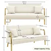Yaheetech 2-Sitzer Polstersofa für Wohnzimmer, mit Produktbild-Vorschau 3