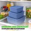 Set di 3 contenitori quadrati blu Anteprima dell’immagine prodotto 5
