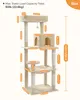 PAWZ Road XL Katzenkratzbaum mit Hängematte, 143 cm Produktbild-Vorschau 2