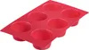 6er Silikon-Muffin-Backform, Rot Produktbild-Vorschau 5