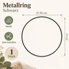 Metallring schwarz, Schwarz, Ø 30 cm – Maße und Liefermenge auf einen Blick Produktbild-Vorschau
