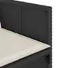 13-tlg. Garten-Essgruppe mit Kissen Schwarz Poly Rattan Produktbild-Vorschau 6