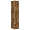 vidaXL Półka narożna dąb wędzony 33x33x164,5 cm materiał Podgląd zdjęcia produktu 12