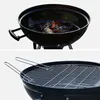 Barbecue a carbonella con valigetta per utensili, Nero Anteprima dell’immagine prodotto 3