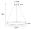 Design Hängelampe Weiß 80 cm inkl  LED 3 Stufig dimmbar Produktbild-Vorschau 4