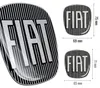 Naklejka Fiat 3D logo części zamiennej czarna do Bravo 2 Podgląd zdjęcia produktu 4