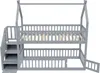 Patrová postel Flieks 90x200 cm se schody, dětská postel s Náhled obrázku produktu 5