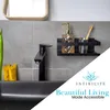 Intirilife selbstklebendes Duschregal in Schwarz - 23 x Produktbild-Vorschau 2