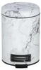 WENKO cosmetische afvalemmer Onyx, metaal, 17 x 25 x 22,5 Productafbeelding-voorbeeld 2