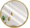 Runder Wandspiegel aus goldfarbenem Holz 50 cm Produktbild-Vorschau 7