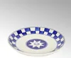 Küchenkaro Speiseteller Keramik, handgemalt creme/blau, D Produktbild-Vorschau 2