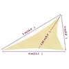 vidaXL Sonnensegel 160 g/m² Beige 3x4x5 m HDPE Produktbild-Vorschau 12