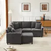 Gerades 4-Sitzer Corduroy Sofa mit Stauraum  unter den Produktbild-Vorschau 13