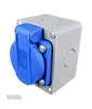 Schuko Steckdose Aufputz 230V 16A IP44 | Kompakte Produktbild-Vorschau 2