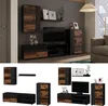 Wohnwand Vicco Berno Eiche rustikal 4-teiliges Set, Model Produktbild-Vorschau 2