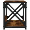 Druckerständer 2 Ablagen Räuchereiche 44x26x31,5 cm Produktbild-Vorschau 5