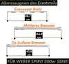 grillshop.at Weber Ersatzteil Brenner für Spirit 300er Produktbild-Vorschau 2
