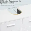 kleankin Waschbeckenunterschrank Badezimmerschrank mit 2 Produktbild-Vorschau 5