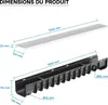 Wiltec Caniveau – 1000 x 140 x 115 mm – Capacité de charge Voir les images du produit 7
