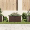 vidaXL Lit surélevé de jardin brun 100 x 40 x 45 cm Acier Voir les images du produit 3