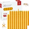 20 Baumkerzen naturgelb 100x13mm  100% Bienenwachs Produktbild-Vorschau 4