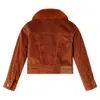 Kinderjacke Cord Cognac Größe 140 aus 100 % Baumwolle Produktbild-Vorschau 2