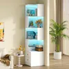 Étagère d'angle Merax avec éclairage LED, bibliothèque en Voir les images du produit 4