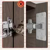Set di 8 piastre di riparazione per cerniere 4,5x9 cm per Anteprima dell’immagine prodotto 3