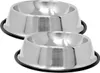 2x Futternapf für Hunde und Katzen 750ml Ø 26cm Edelstahl Produktbild-Vorschau 1