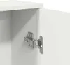 Badezimmerschrank mit Rollenhalter Weiß 39x22x90 cm Produktbild-Vorschau 9
