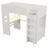 Gaming Hochbett mit Schreibtisch, LED-Beleuchtung, USB & Produktbild-Vorschau 10