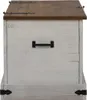 vidaXL Cassapanca HALDEN Bianco 91x48x47 cm in legno di Anteprima dell’immagine prodotto 4