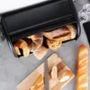 Priestranný chlebník z čiernej nehrdzavejúcej ocele Náhľad obrázku produktu 7