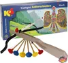 Treffspiel Adlerschießen Spielzeug aus Holz bunt mit 6 Pfeilen & Armbrust Pfeil und Bogen Indianer Rollenspiel für Kinder hochwertiges Holzspielzeug made in Germany Produktbild-Vorschau