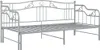 vidaXL Ausziehsofa Bettgestell Grau Metall 90x200 cm Produktbild-Vorschau 5