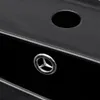 vidaXL Keramik Waschbecken mit Hahn-/Überlaufloch Schwarz Produktbild-Vorschau 4