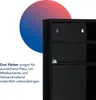 First Aid Only Medizinschrank Schwarz mit Glastür und 3 Produktbild-Vorschau 3