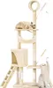VOUNOT® Kratzbaum 155cm, Mehrstöckiger Katzenbaum mit Produktbild-Vorschau 1