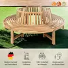 Refurbished Möbelretoure Rundbank 360° Gartenbank Teak Produktbild-Vorschau 6