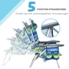 COSTWAY 2 Strandstühle und Tisch Set mit verstellbarer Produktbild-Vorschau 3