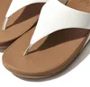 FitFlop Lulu Leather Toepost  Teenslippers - Wit - Maat 37 Produktbild-Vorschau 4