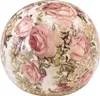 Keramik Kugel Rosen Steingut Deko Vintage 12cm Produktbild-Vorschau 1